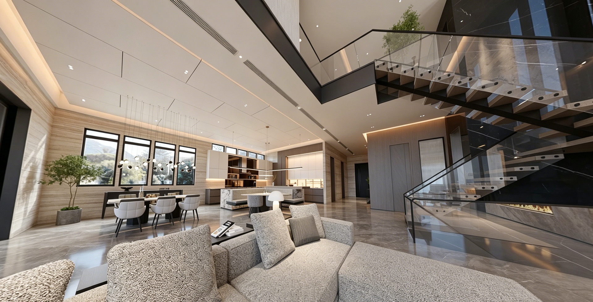 Renderings of the whole-house design