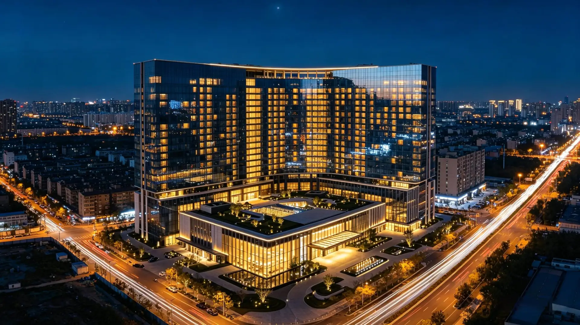 hotel project aerial view