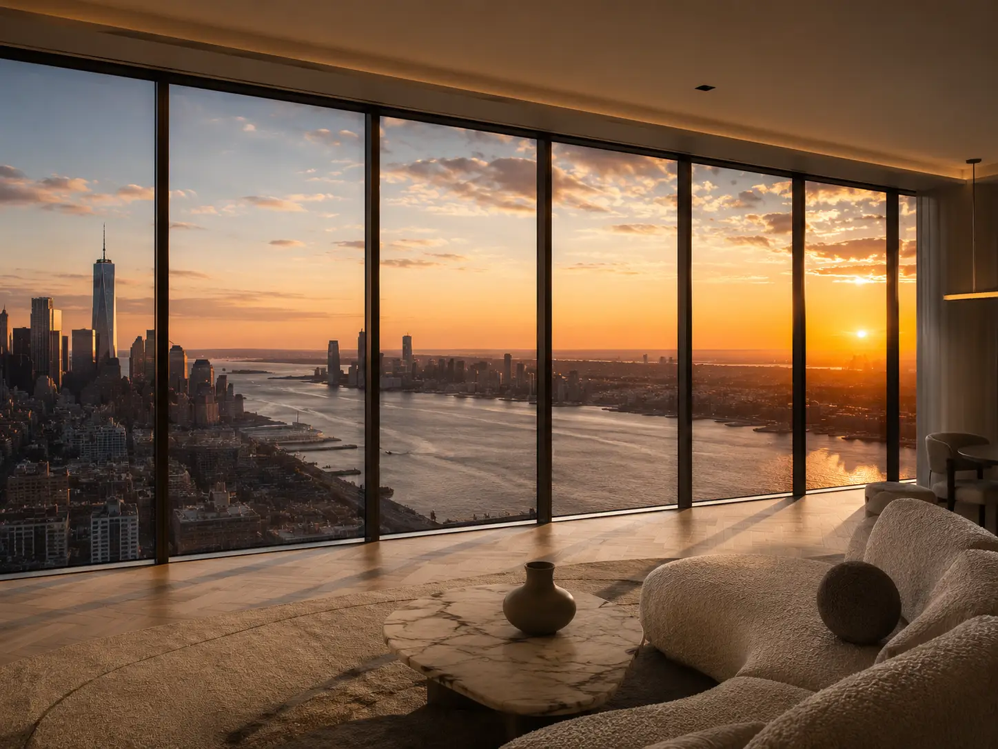Beautiful floor - to - ceiling fixed windows